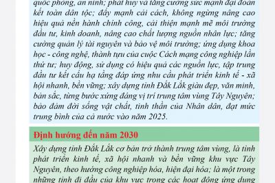 Nghị quyết Đại hội đại biểu Đảng bộ tỉnh Đắk Lắk lần thứ XVII (2020-2025)