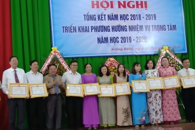Huyện Krông Bông tổng kết năm học 2018-2019 và triển khai nhiệm vụ năm học 2019-2020