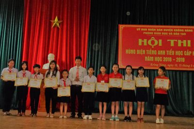Hội thi hùng biện tiếng Anh cấp tiểu học huyện Krông Năng  năm học 2018 – 2019