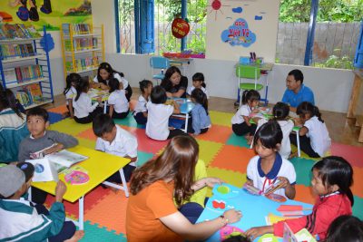 Trường tiểu học Lê Thị Hồng Gấm, huyện Cư M’gar khai giảng năm học 2019-2020 và trao tặng Thư viện thân thiện
