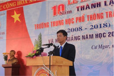 Trường THPT Trần Quang Khai tổ chức Lễ Kỷ niệm 10 năm thành lập và Khai giảng năm học mới 2018 – 2019