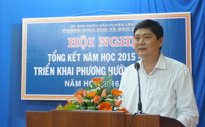 Phòng Giáo dục và Đào tạo huyện Krông Bông, Lắk tổng kết năm học 2015 – 2016 và triển khai phương hướng nhiệm vụ năm học 2016 – 2017