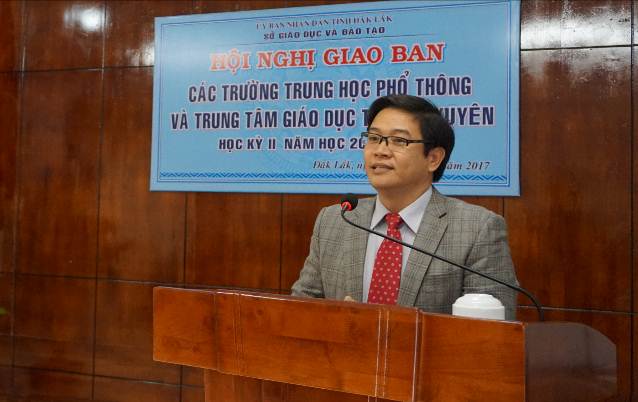 Sở Giáo dục và Đào tạo tổ chức Hội nghị giao ban các trường THPT và trung tâm GDTX năm học 2016-2017