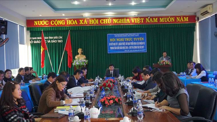 Hội nghị trực tuyến Sơ kết học kỳ I năm học 2016-2017