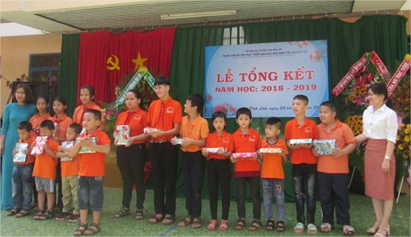 Trung tâm Hỗ trợ phát triển Giáo dục hòa nhập trẻ khuyết tật tỉnh tổng kết năm học 2018 – 2019