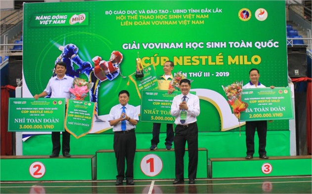 Bế mạc Giải Vovinam học sinh toàn quốc  lần thứ III – Cúp Nestlé Milo năm 2019