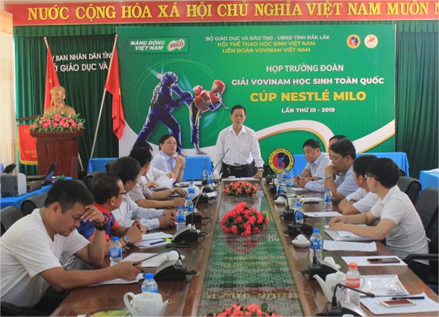 Họp trưởng đoàn Giải Vovinam học sinh toàn quốc lần thứ III năm 2019 – Cúp Nestlé Milo