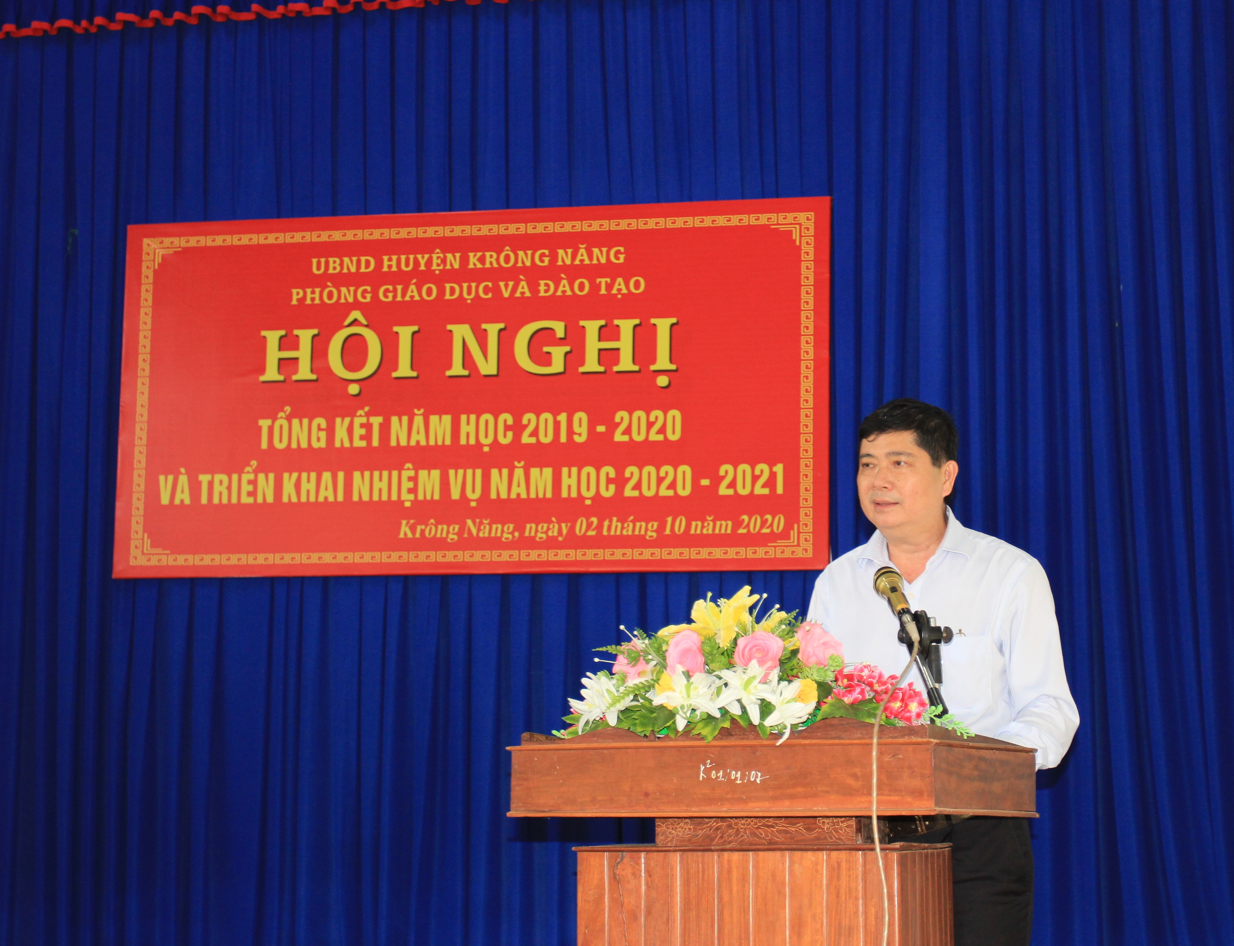 Phòng GD&ĐT huyện Krông Năng tổ chức Hội nghị tổng kết năm học 2019 – 2020, triển khai nhiệm vụ năm học 2020-2021