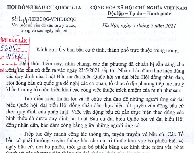 Một số vấn đề cần lưu ý trước, trong và sau bầu cử