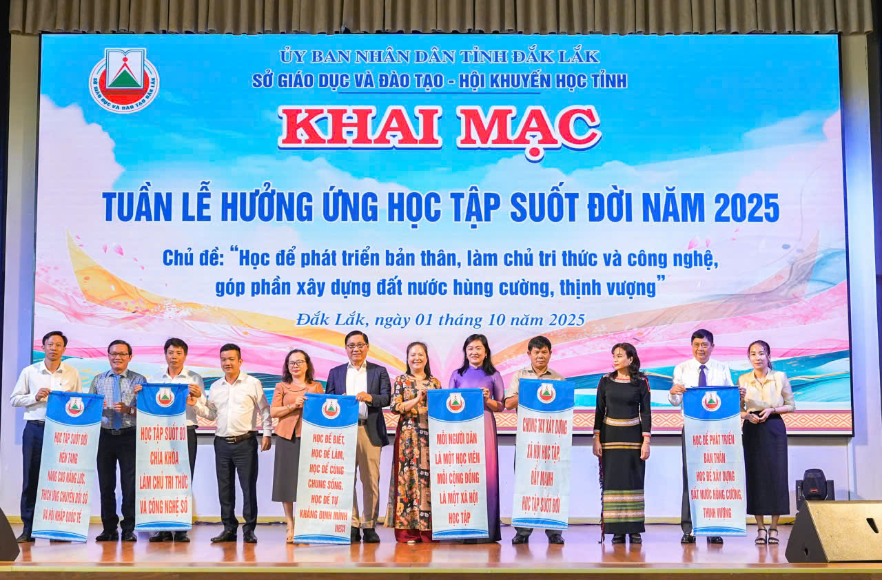 Đắk Lắk: Tổ chức khai mạc Tuần lễ Hưởng ứng học tập suốt đời năm 2025