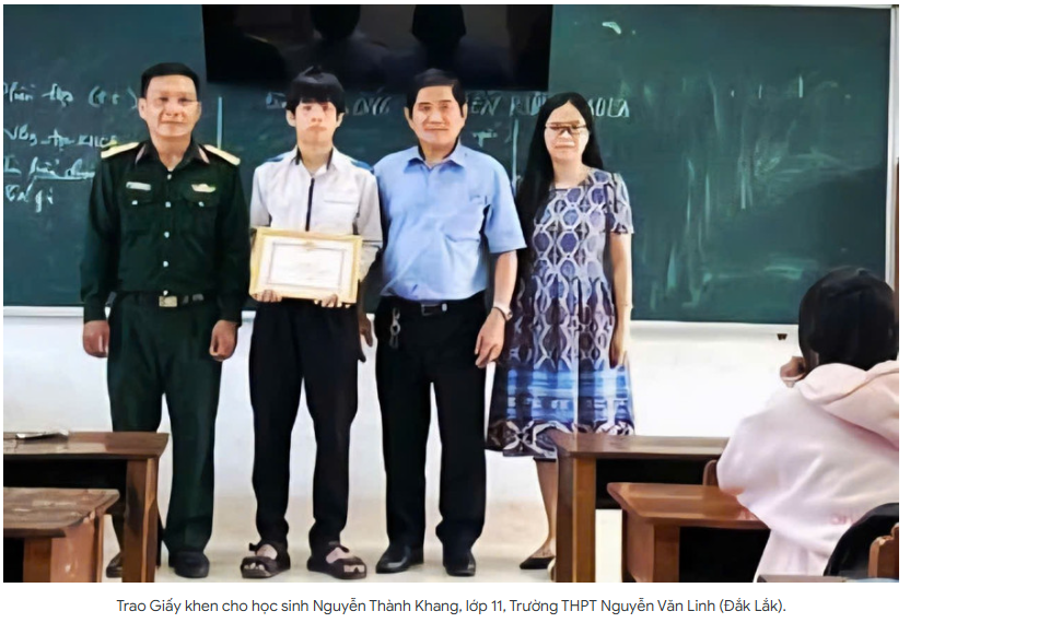 Lan tỏa hành động đẹp của học sinh Đắk Lắk trong công tác hỗ trợ người bị nạn Lan tỏa hành động đẹp của học sinh Đắk Lắk trong công tác hỗ trợ người bị nạn