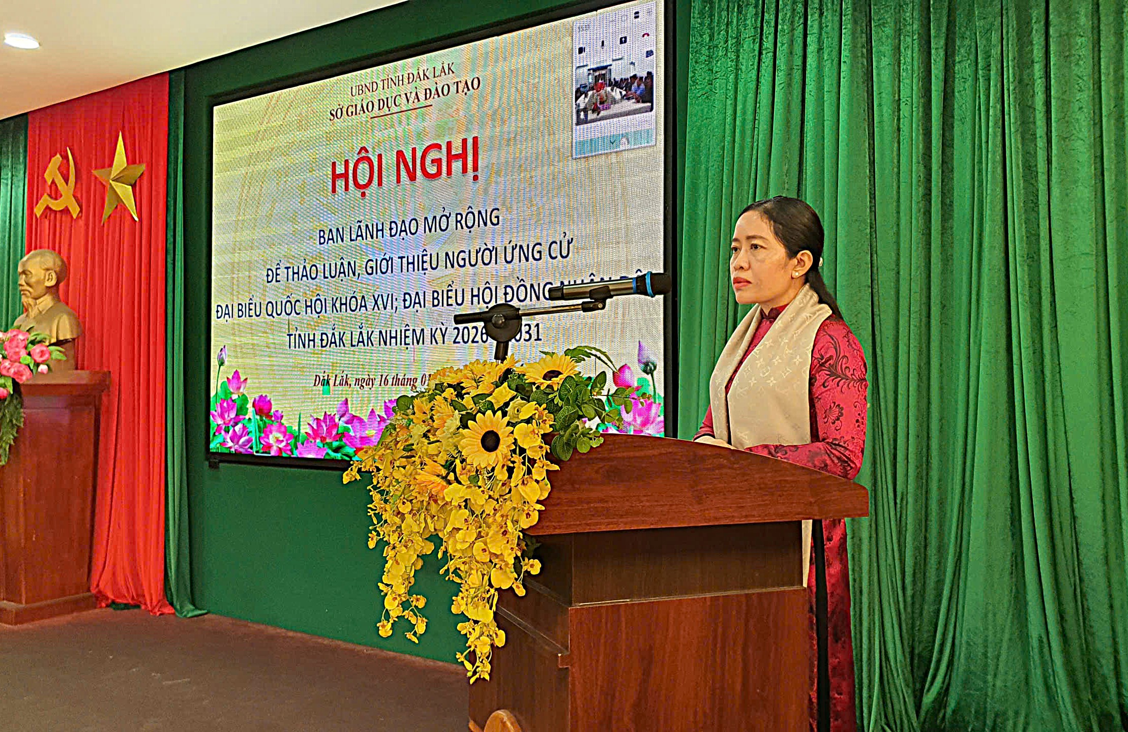 SỞ GIÁO DỤC VÀ ĐÀO TẠO TỔ CHỨC CÁC HỘI NGHỊ GIỚI THIỆU NGƯỜI ỨNG CỬ ĐẠI BIỂU QUỐC HỘI KHÓA XVI; ĐẠI BIỂU HỘI ĐỒNG NHÂN DÂN TỈNH NHIỆM KỲ 2026 – 2031