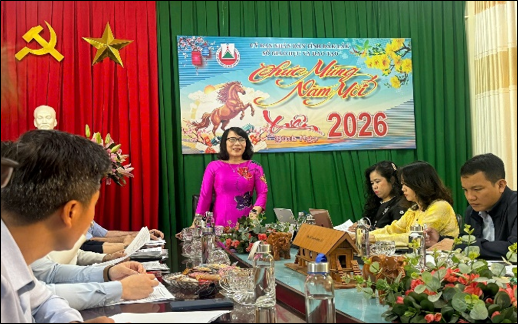 Sở Giáo dục và Đào tạo Đắk Lắk làm việc với Đoàn công tác Trường Trung cấp nghề Marie Noel, Pháp và Hiệp hội Cầu nối Việt – Pháp