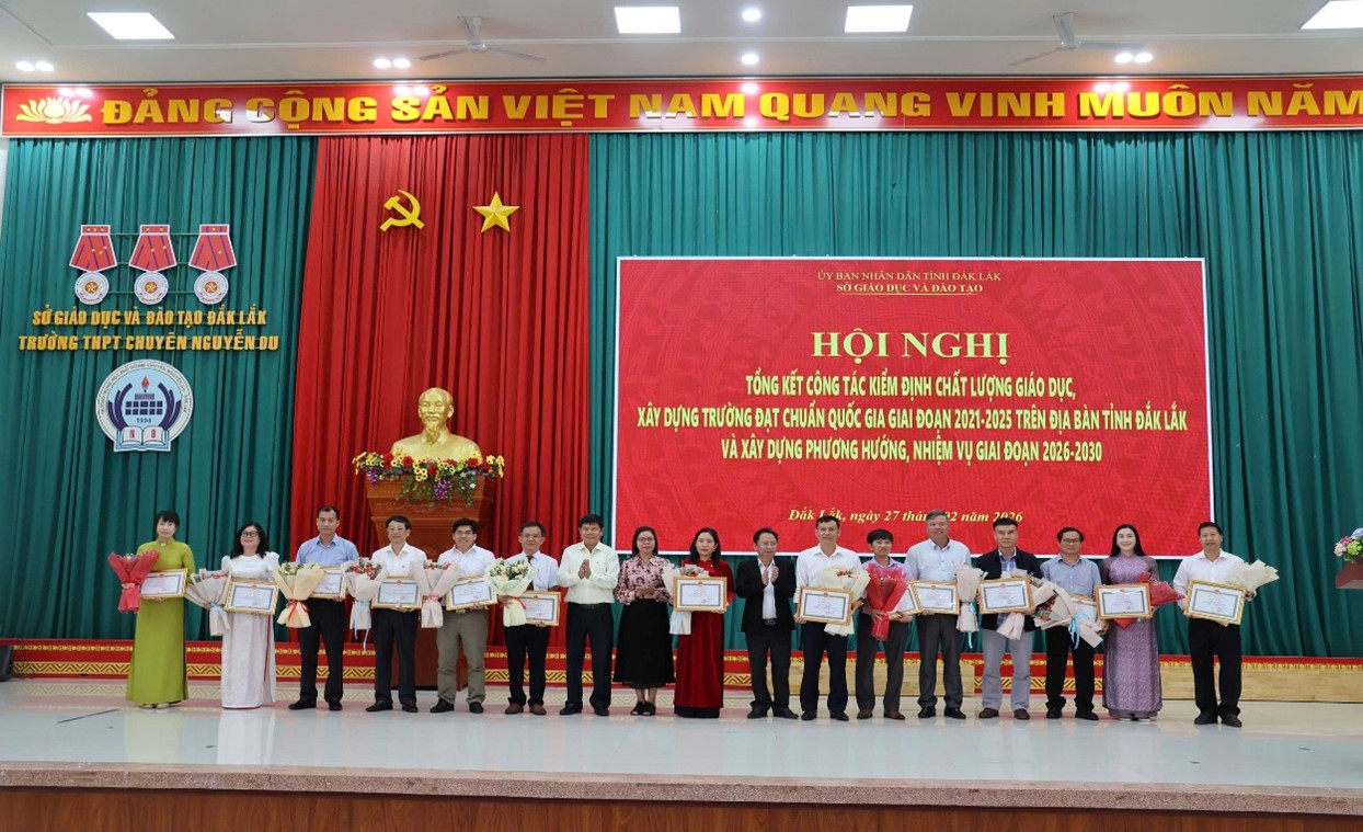 Hội nghị tổng kết công tác kiểm định chất lượng giáo dục và xây dựng trường đạt chuẩn quốc gia giai đoạn 2021 – 2025